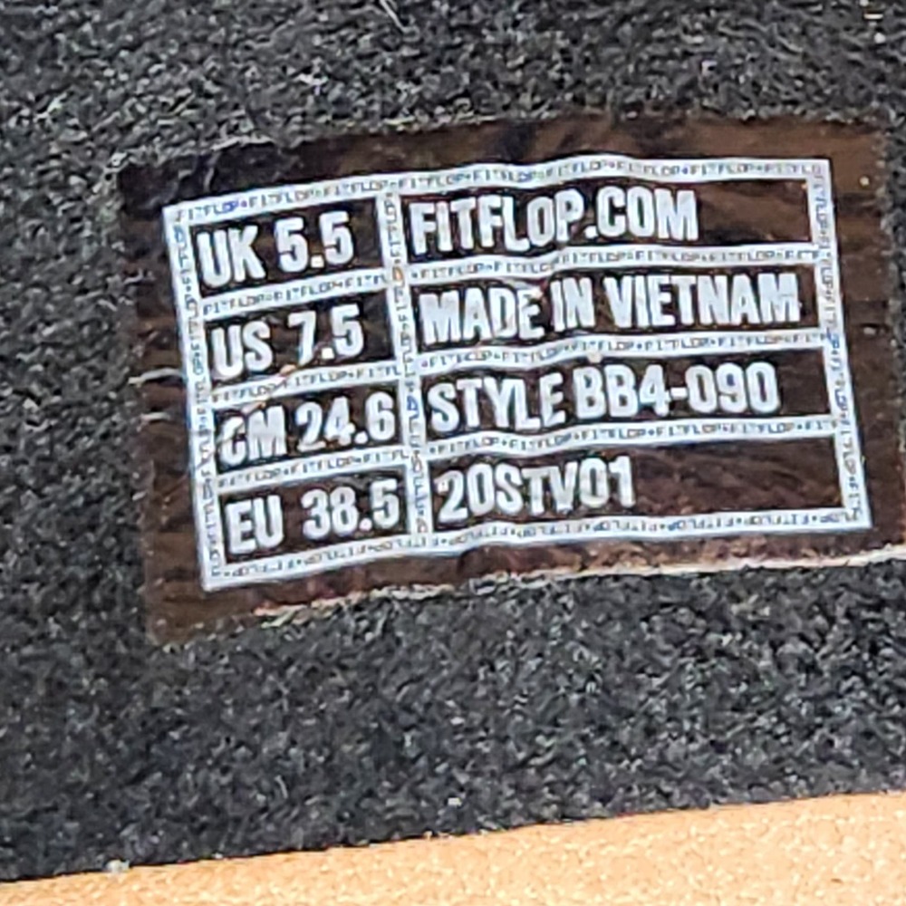 FitFlop Womens Fia Black Suede Lace Up Ballet Flats Size 7.5 Espadrille Comfort - Picture 6 of 9